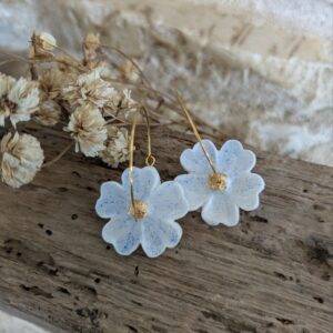 Boucles d'oreilles pétunia