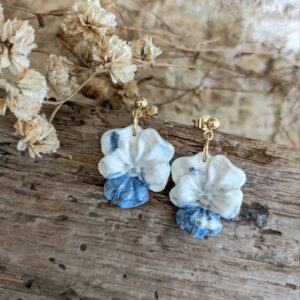 boucles d'oreilles pensée