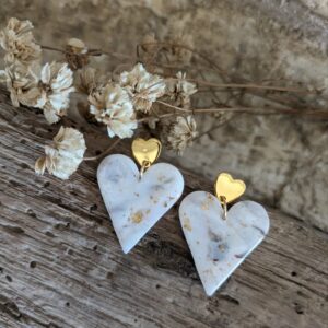 boucles d'oreilles coeurs