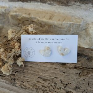 boucles d'oreilles petits coeurs