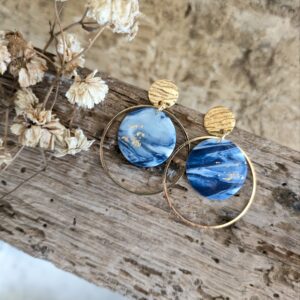 boucles d'oreilles delphinium